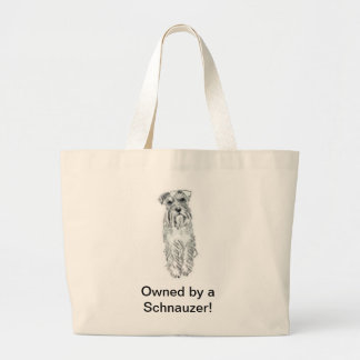 Riesige Schnauzer-Tasche Jumbo Stoffbeutel