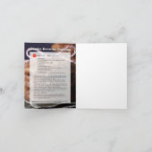 Riesige Schokoladenkuchen-Plätzchen Karte (Innenseite)