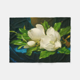 Riesige schöne Kunst Magnolien-Martin Johnsons Fleecedecke