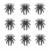 Riesige schwarze Cyber-Spinne Aufkleber (Vorderseite)