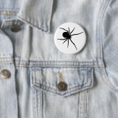 Riesige schwarze Spinne Button (Beispiel)