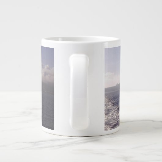 Riesige Seevulkan-Tasse Jumbo-Tasse (Rückseite)