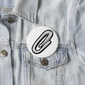 Riesige Silberklammer Büro- und Schreibwaren Button (Beispiel)