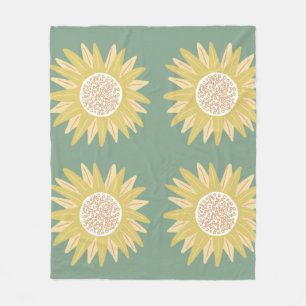 Riesige Sonnenblume Fleecedecke