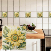 Riesige Sonnenblume Fliese