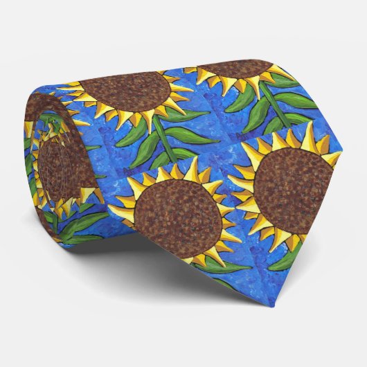 Riesige Sonnenblume - Krawatte (Gerollt)
