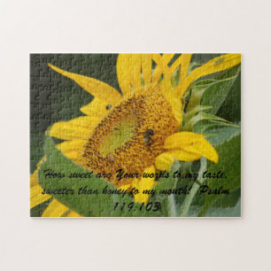 Riesige Sonnenblume-Puzzlespiel Puzzle