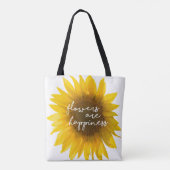 Riesige Sonnenblume Tasche (Rückseite)