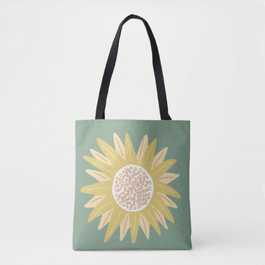 Riesige Sonnenblume Tasche (Vorderseite)