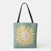 Riesige Sonnenblume Tasche (Rückseite)