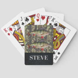 Riesige Stangen-Fischen-Tarnungs-Namenskarten Spielkarten