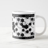 RIESIGE SUPPEN-TASSEN-- SCHWARZER U. WEISSER Jumbo-Tasse (Rechts)