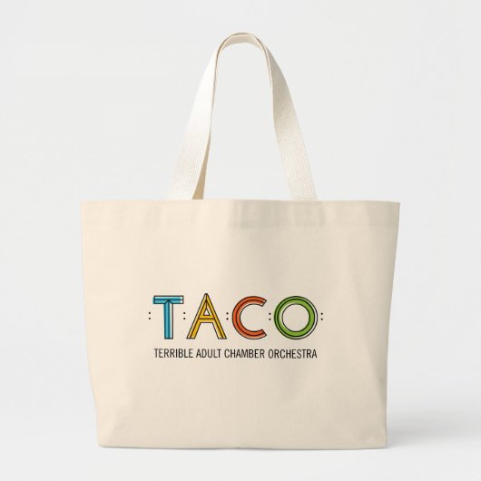 Riesige TACO Tasche (Vorne)