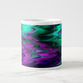 Riesige Tasse des Fraktal-Marmor-4-2 (Vorderseite)