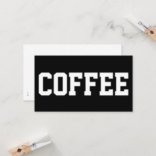 Riesige Text einfache Kaffee Superstar-Karte Treuekarte