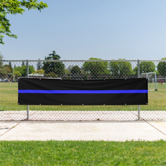 Riesige Thin Blue Line-Standardversion Banner (Insitu)