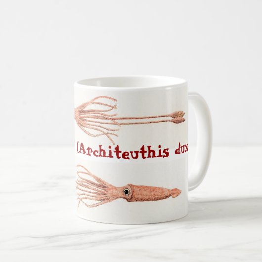 Riesige Tintenfisch-Tasse Kaffeetasse (VorderseiteRechts)