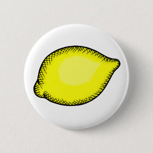 Riesige Zitrone Button