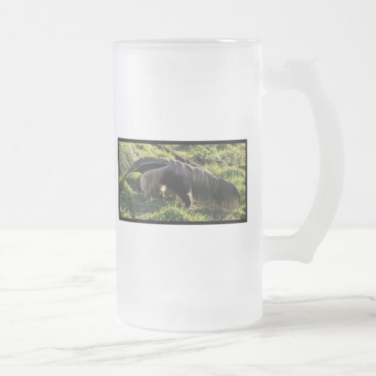 Riesiger Anteater-mattierte Bier-Tasse Mattglas Bierglas (Rechts)