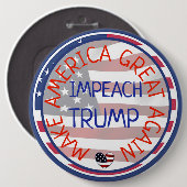 Riesiger Anti-Trump-Button Button (Vorne & Hinten)