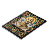 Riesiger, Art Deco-Mythischer Notizblock (Linke Seite)