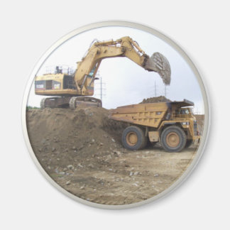 Riesiger Bagger / Schubkarren Magnet