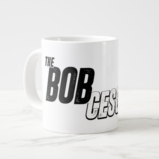 Riesiger Becher Bob Cesca Show Logo Jumbo-Tasse (Vorderseite Links)