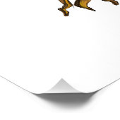 Riesiger Bonzaï in farbiger Zeichnung Poster (Ecke)