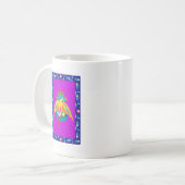 riesiger bunter Vogel Kaffeetasse (Vorderseite Links)