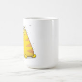 Riesiger Cartoon der Fettkatzenmatte auf dem große Kaffeetasse (Mittel)