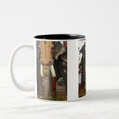 riesiger Elefant Zweifarbige Tasse (Links)