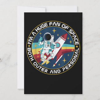 Riesiger Fan des Weltraums sowohl für die äußere a Save The Date