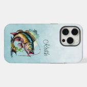 Riesiger Fisch aus dem Wasser iPhone Hülle (Rückseite (Horizontal))