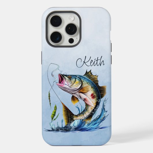 Riesiger Fisch aus dem Wasser iPhone Hülle (Rückseite)