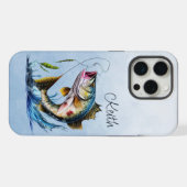Riesiger Fisch aus dem Wasser iPhone Hülle (Rückseite (Horizontal))