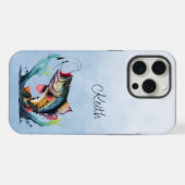 Riesiger Fisch aus dem Wasser iPhone Hülle (Rückseite (Horizontal))