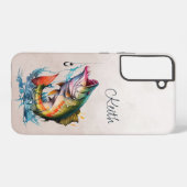 Riesiger Fisch aus dem Wasser Samsung Galaxy Hülle (Rückseite (Horizontal))
