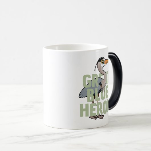 Riesiger Graureiher Verwandlungstasse (VorderseiteRechts)