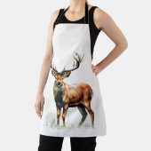 Riesiger Hirsch mit Geweih Schürze (InSitu)
