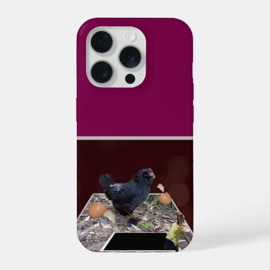 Riesiger Hühner-Eier-Esser, iPhone Hülle (Rückseite)