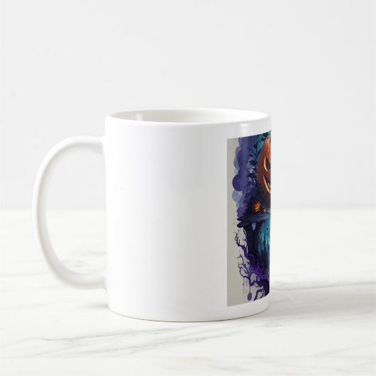 Riesiger Jack O Lantern Halloween Becher, Fantasy Kaffeetasse (Links)