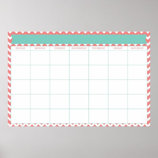 Riesiger Kalender Poster (Vorne)