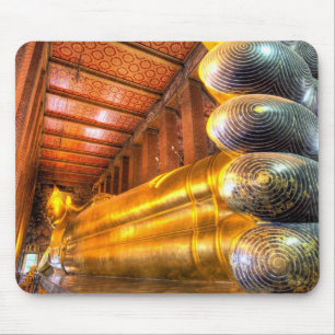 Riesiger liegender Buddha im Tempel, Wat Pho, Mousepad