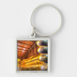 Riesiger liegender Buddha im Tempel, Wat Pho, Schlüsselanhänger