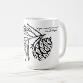 Riesiger Mammutbaum Kaffeetasse (VorderseiteRechts)