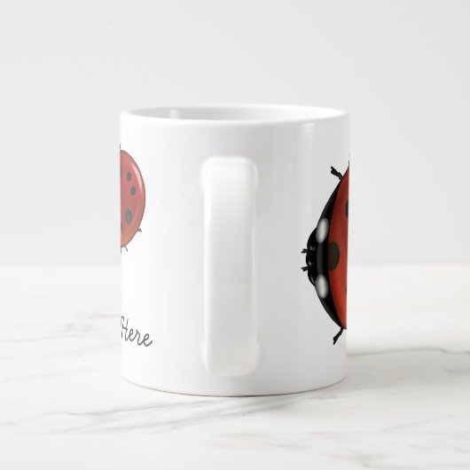 Riesiger Marienkäfer Jumbo-Tasse (Rückseite)