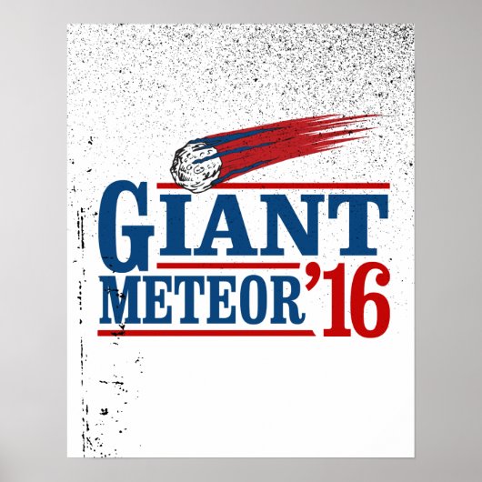 Riesiger Meteor 2016 Poster (Vorne)