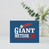 Riesiger Meteor 2016 Postkarte (Stehend Vorderseite)