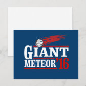 Riesiger Meteor 2016 Postkarte (Vorne/Hinten)