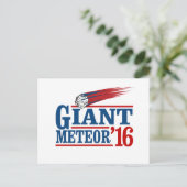 Riesiger Meteor 2016 Postkarte (Stehend Vorderseite)